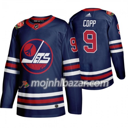 Dresovi Winnipeg Jets Andrew Copp 9 Adidas 2019 Heritage Classic Navy Authentic - Muške Dresovi Winnipeg Jets Andrew Copp 9 Adidas 2019 Heritage Classic Navy Authentic - Muške